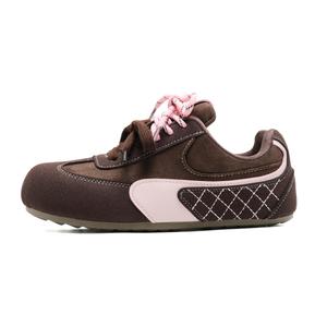 Paddington Bears Низкие кремовые пуховые армейские кроссовки German Army Trainers для женщин в коричневом цвете, цвет Brown