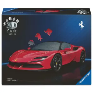 3D-пазл Ravensburger Ferrari SF 90 Stradale, 108 деталей, розовый