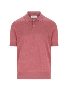 Поло с короткими рукавами Brunello Cucinelli, красный