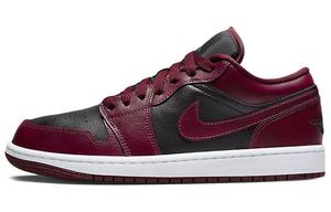 Jordan 1 Low Black Dark Beetroot (женские)