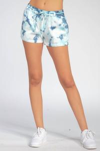 Шорты на завязках синего цвета ELAN