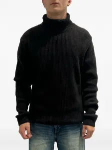 Свитер с воротником-стойкой Rayne 1896, коричневый