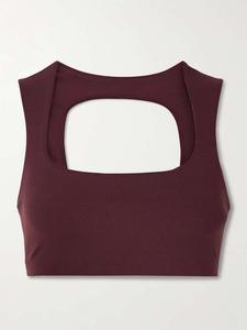 Спортивный бюстгальтер Zenvy с вырезом Dri-Fit Infinasoft Nike, бордовый