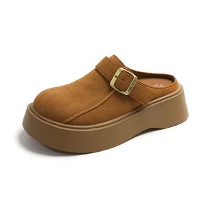 SUPEREDGE Женские бесшумные тапочки с закрытым носком, устойчивые к запахам, верблюжий цвет, цвет Camel