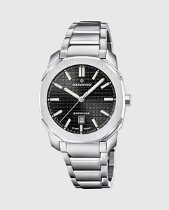 C4778/6 Парные женские часы из серебристой стали Candino, серебряный