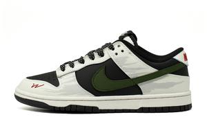 Nike Скользоустойчивые износостойкие низкие детские скейтбординг кроссовки Dunk White для подростков