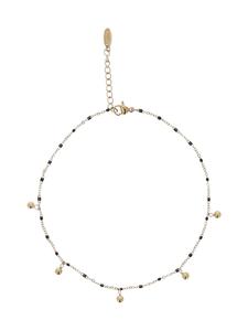 Faina Женский браслет из бусин золотисто-черного цвета