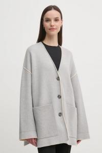 Двусторонний кардиган Oui, серый