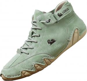 Мужские повседневные замшевые ботинки на шнуровке, черевики чукка до щиколотки Baimiu, светло-зеленый