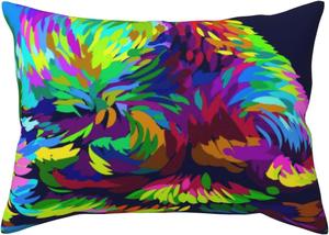 Pevtufa Наволочка с принтом Howling Wolf с застежкой конверт Howling Wolf