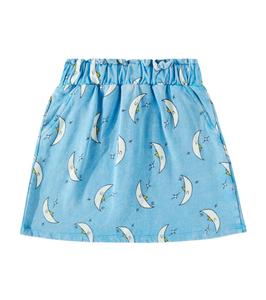 Мини-юбка с принтом Под луной Bobo Choses, синий