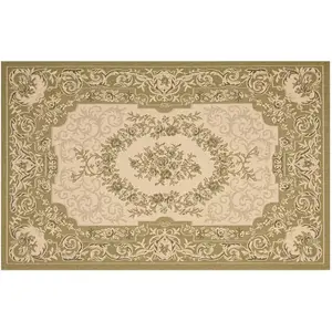Ковер Courtyard Aubusson с цветочным рисунком для дома и улицы Safavieh, мультиколор, 61x199 см