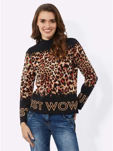 Свитер черного цвета с рисунком верблюжьей шерсти WITT WEIDEN