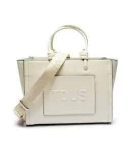 Сумка-тоут женская Tous Amaya с логотипом, бежевый