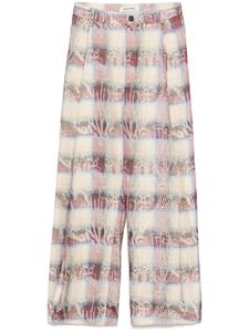 Henrik Vibskov брюки в клетку, нейтральный