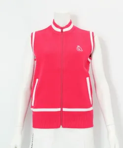 Жилет из жаккардовой вязки на молнии Archivio, цвет Pink(029)