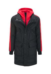 Парка в классном дизайне Cipo & Baxx, черный