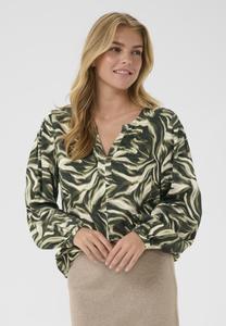Блуза Cream BEVA, Green Animal/Green