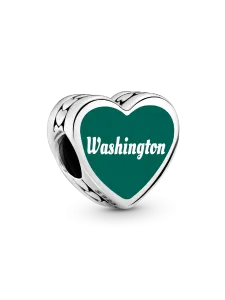 Шарм Pandora Washington State Scene Heart, серебро 925 пробы
