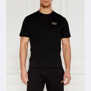 Футболка стандартного кроя Ea7, черный