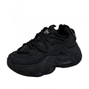 Амортизирующие водонепроницаемые утепленные кроссовки Low top Chunky женские M.M Party, черный