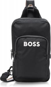 Сумка BOSS, Catch Monostrap Big Logo Bag, black gloss, One Size