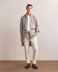 Мужская спортивная рубашка с длинным рукавом Emidio Tucci, коричневый