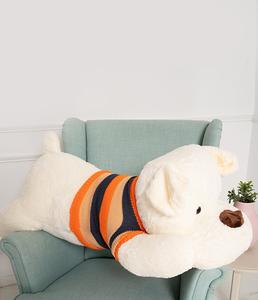 Плюшевая игрушка Teddy Bear Gustaw Big Dog Dexter, белая, 120см Miś Gustaw