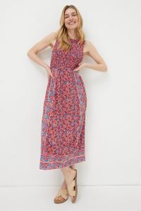 Платье миди FatFace Anna Meadow Fat Face, красный