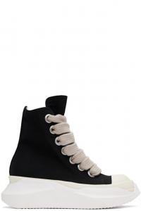 Черные голливудские кроссовки Jumbo Laces Abstract Sneaks Rick Owens DRKSHDW