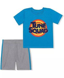 Синий комплект из футболки и шорт для малышей Space Jam Children'S Apparel Network, синий