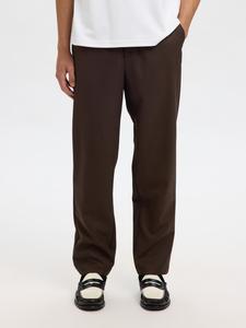 SELECTED Обычные брюки в темно-коричневом цвете
