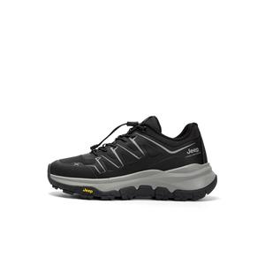 Женские туристические ботинки для горного похода с амортизацией, устойчивые к истиранию, на низком ходу Jeep, черный серый