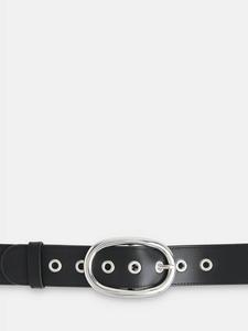 Кожаный ремень с люверсами Whistles, Black