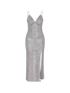 Faina Женское платье серебристого цвета