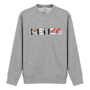 Свитер embroidery logo round-neck swea gray Kenzo, серый