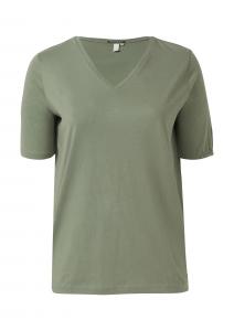 QS Футболка в темно-зеленом цвете