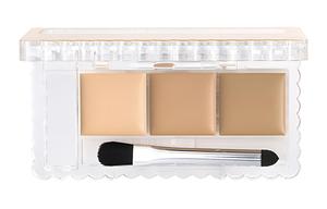 Триколор консилер для коррекции тона кожи, увлажняющий, осветляющий тон кожи 01/02/03 CANMAKE