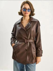 Bianco Lucci Куртка для межсезонья в коричневом цвете