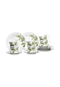 Сервиз кофейный Ritzenhoff & Breker Evora, 18 предметов, белый / зеленый