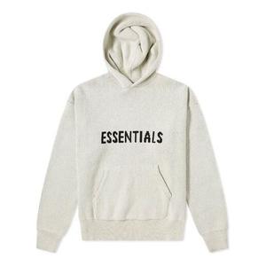 Толстовка fw21 knit logo hoodie 'oatmeal' Fear Of God Essentials, серый