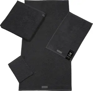 Полотенце РОСС "Смарт", (2 шт.), однотонная в рубчик с велюровой этикеткой ROSS 50х100 см (2 шт.), цвет schiefer