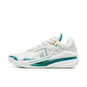 XTEP Баскетбольные кроссовки с амортизацией и защитой от опрокидывания, мужские, парусно-белые, ночные, зеленые