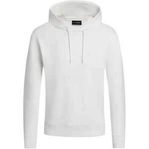 Толстовка с вышитым логотипом EMPORIO ARMANI на шнурке, белая