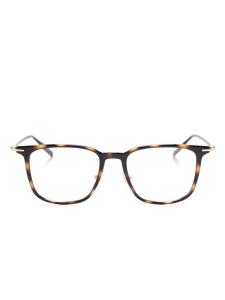 Montblanc очки в квадратной оправе, коричневый