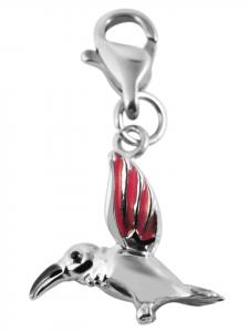 Adeliás Универсальный кулон - подвеска-шарм из нержавеющей стали серебристого цвета