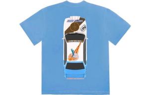 Футболка унисекс синяя Travis Scott, синий