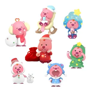 Zanmang Loopy The Beaver Коллекция "Чудесная зима" Настольные украшения с гирляндой Милый Ruby TOP TOY, 2 mystery boxes (random style)