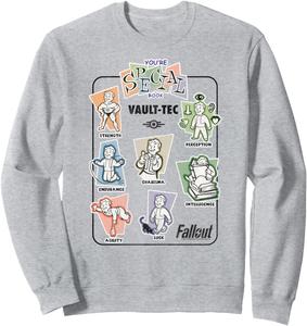 Видеоигра Fallout, Vault-Tec, книга Ты особенный, винтажная толстовка, серый