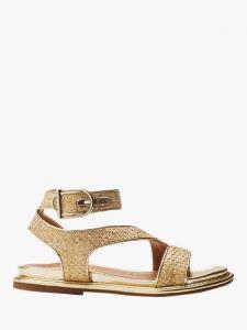 Нолана кожаные сандалии с ремешками Moda in Pelle, Natural/Gold